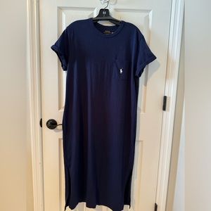 Ralph Lauren Polo T-Shirt Maxi dress. Size Large